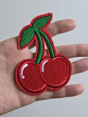 🍒 Double Cherry Embroidered Patch